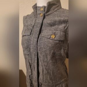 Liz Claiborne Women's Full Zipper Vest. Gray - Size‎ Small